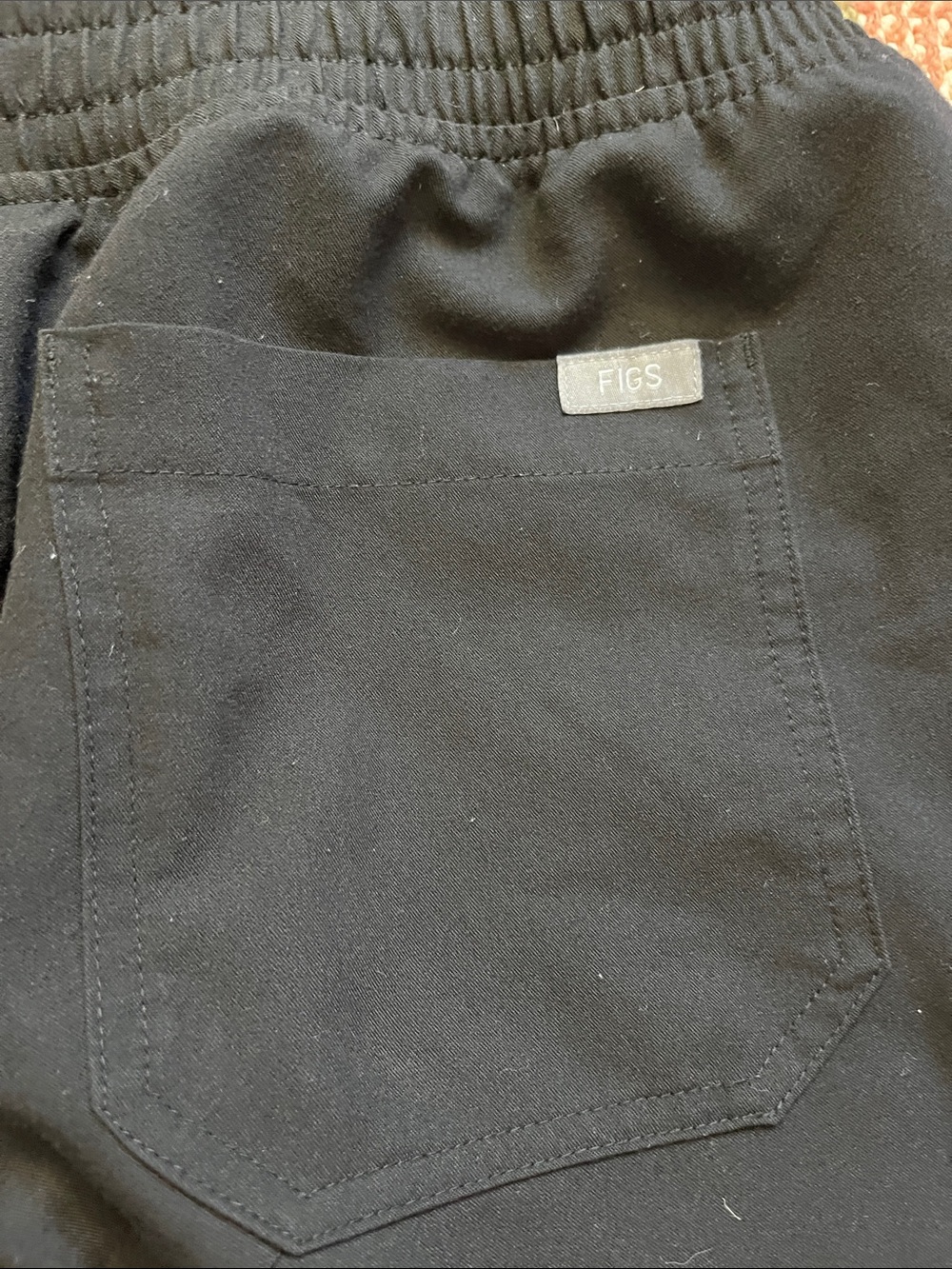 Figs Maternity Black Scrub Pants Size M/T - Picture 8 of 10